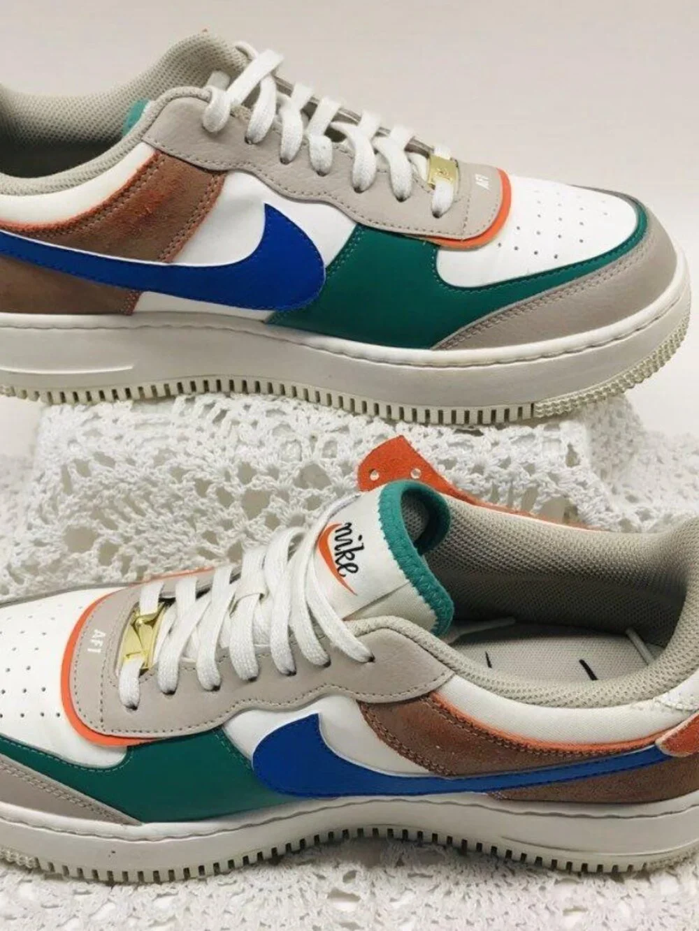 Nike Air Force 1 Shadow Multicolor Sneakers Women's Size 8.5